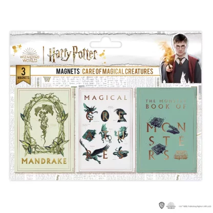 Hűtőmágnes 3 db - Varázslatos lények gondozása - Harry Potter