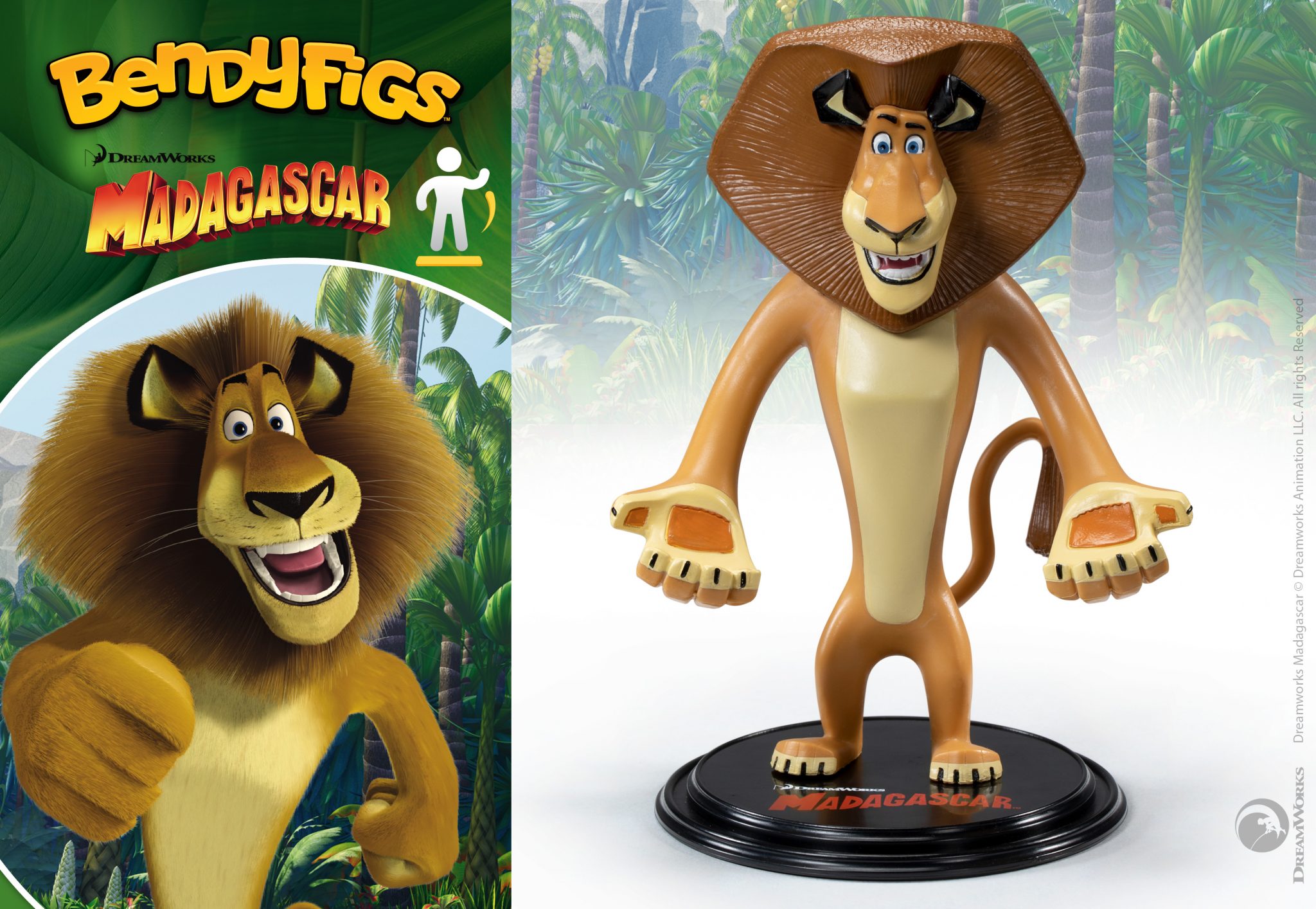 Alex (Madagaszkár) figura - Bendyfigs - Image 3
