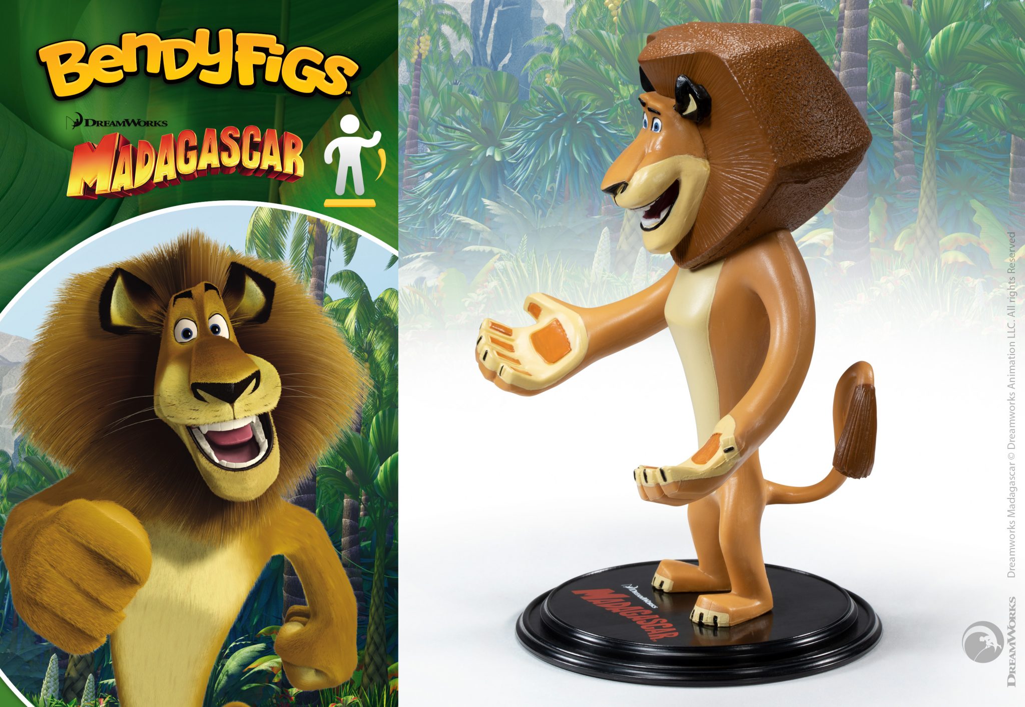 Alex (Madagaszkár) figura - Bendyfigs - Image 4