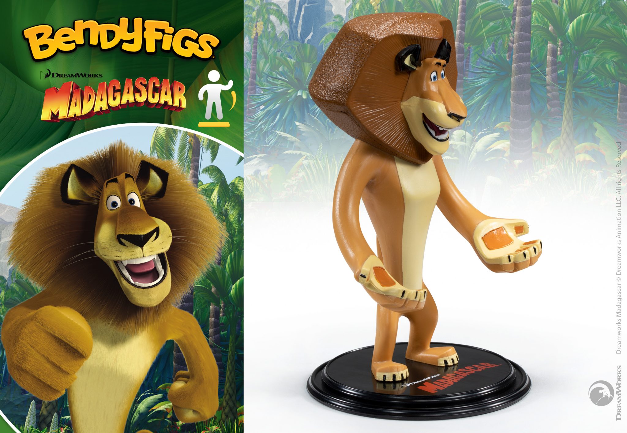 Alex (Madagaszkár) figura - Bendyfigs - Image 5