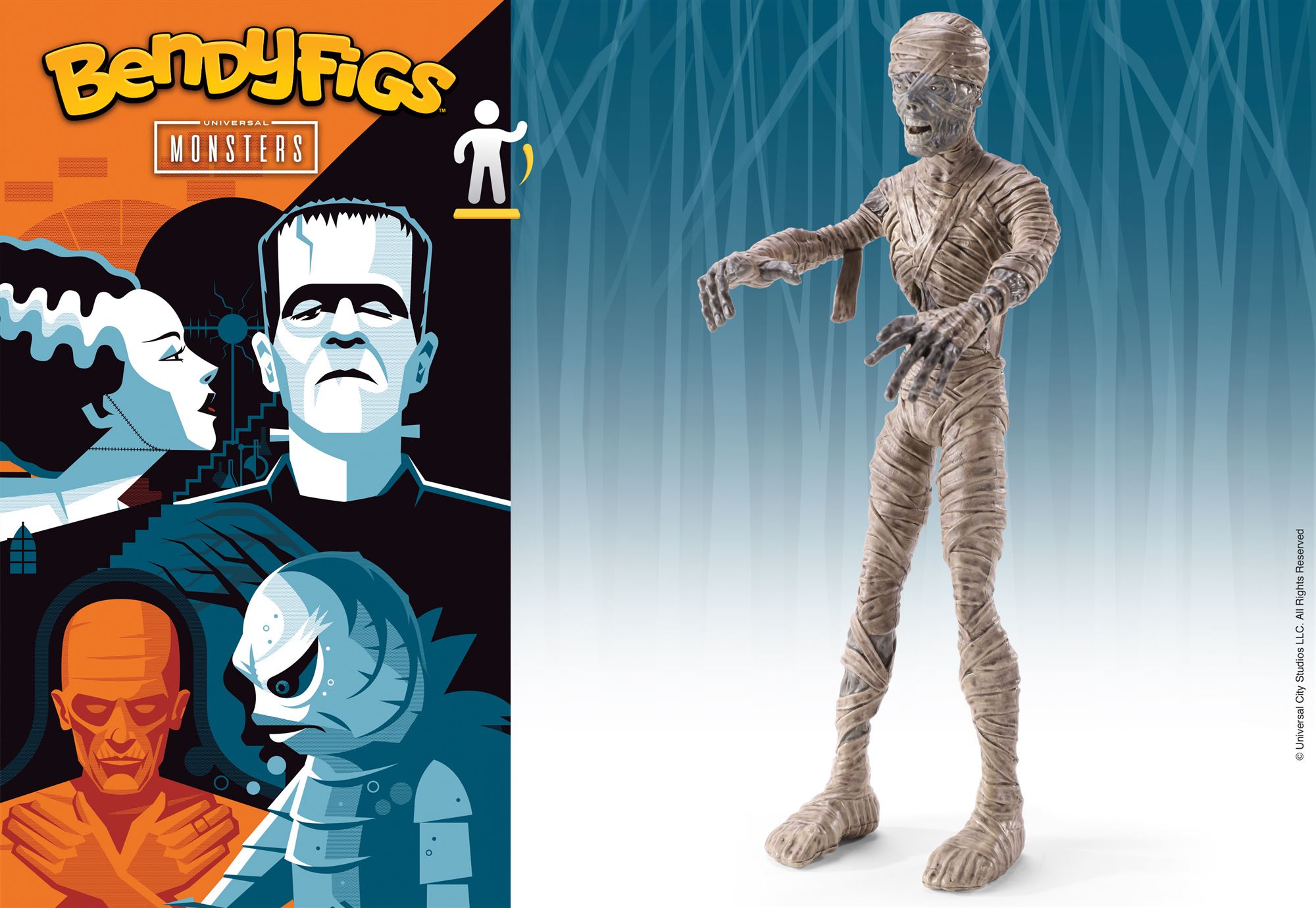 Múmia figura - Bendyfigs