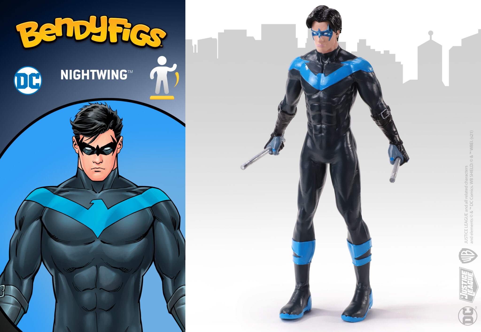 Nightwing figura - Bendyfigs