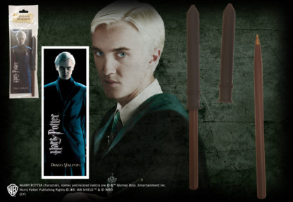 Draco Malfoy - Pálca alakú toll és könyvjelző - Harry Potter