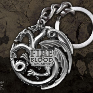 Targaryen Sigil (Acélszürke) kulcstartó - Trónok Harca
