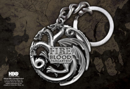 Targaryen Sigil (Acélszürke) kulcstartó - Trónok Harca