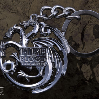 Targaryen Sigil (Króm szürke) kulcstartó - Trónok Harca