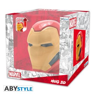 Vasember 3D 450 ml bögre - Hőre változó - Marvel