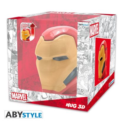 Vasember 3D 450 ml bögre - Hőre változó - Marvel